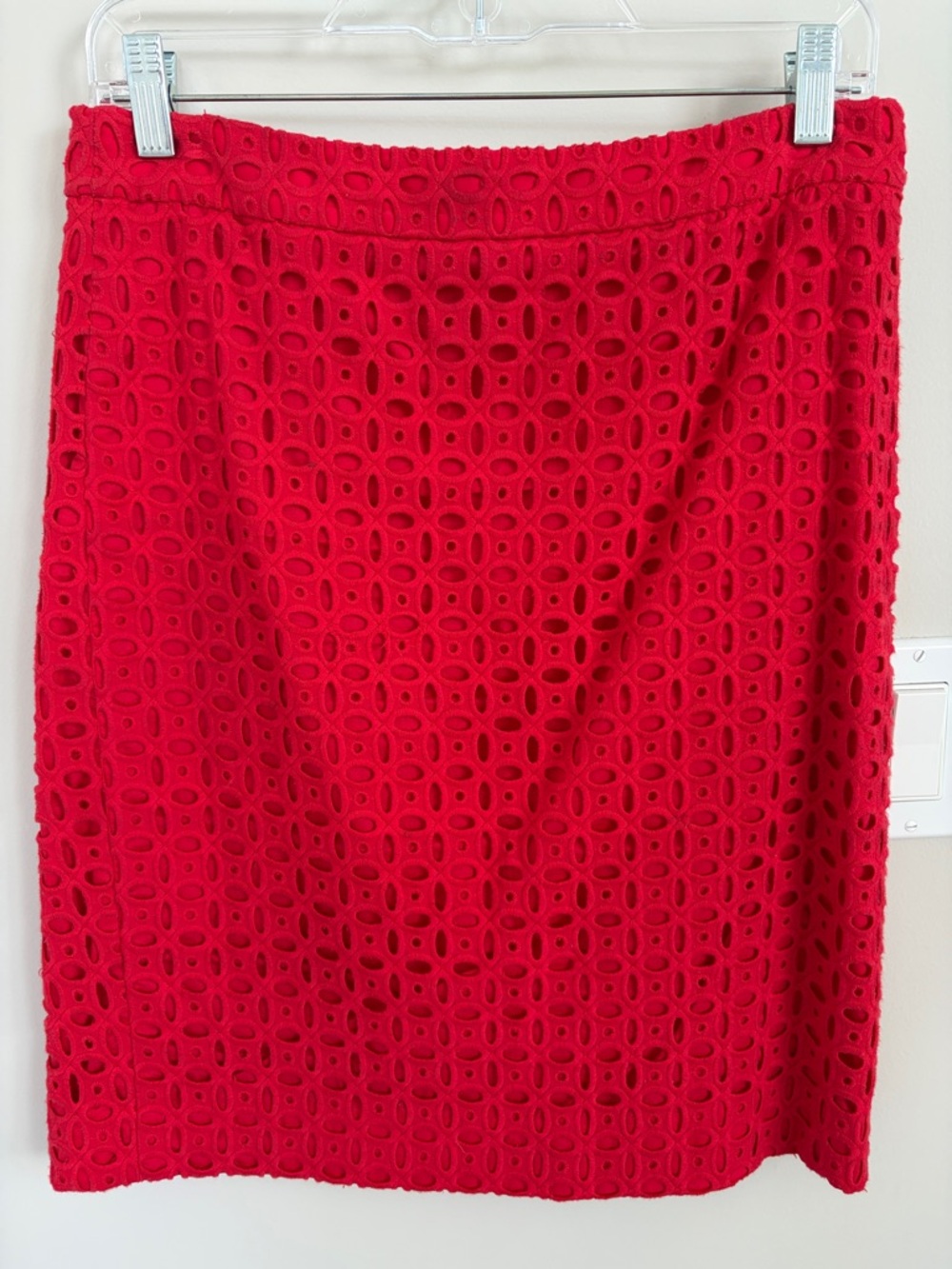 J. Crew #2 pencil eyelet skirt